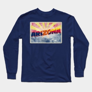 Arizona vintage style retro souvenir Long Sleeve T-Shirt